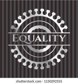 Equality silver shiny badge