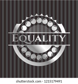 Equality silver shiny badge