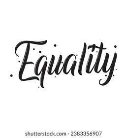 equality text on white background.