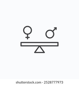 Equality vector flat icon set.eps