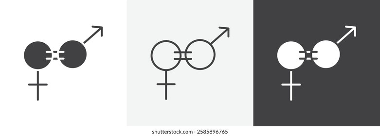 Equality vector icons collection graphic designs for ui designs