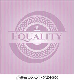 Equality vintage pink emblem