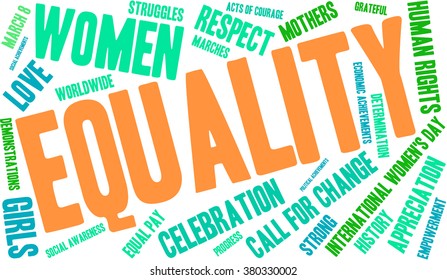 Equality Word Cloud On White Background Stock Vector (Royalty Free ...