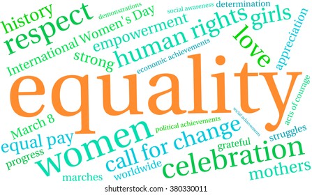 Equality Word Cloud On White Background Stock Vector (Royalty Free ...