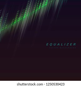 Equalizer abstract background design vector