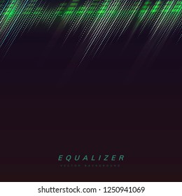 Equalizer abstract background design vector