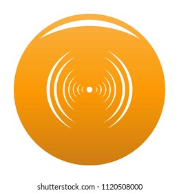Equalizer abstract icon. Simple illustration of equalizer abstract vector icon for any design orange