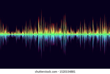 Equalizer. Abstract vector background. Technology illustration.