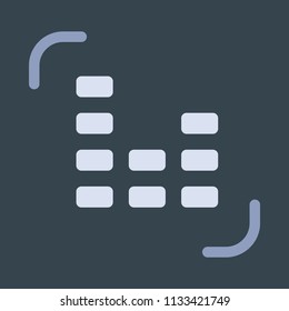 Equalizer - Action Glyph Icons. A simple vector icon.