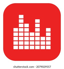 Equalizer and app icon on white