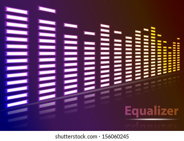 Equalizer Background Vector Stock Vector (Royalty Free) 156060245 ...