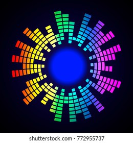 Equalizer Circle Logo