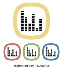 Equalizer colorful icon