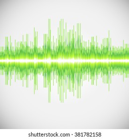 equalizer, colorful musical bar. white background