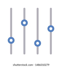 equalizer colour line vector icon