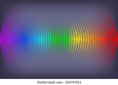 Equalizer digital. color vector illustration. 10 eps