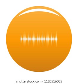 Equalizer digital icon. Simple illustration of equalizer digital vector icon for any design orange