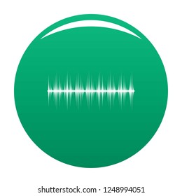 Equalizer digital icon. Simple illustration of equalizer digital vector icon for any design green
