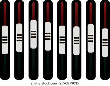 equalizer or DJ console or sound wave stripes without background
