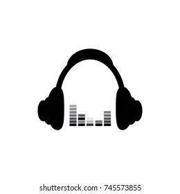 Equalizer earphones icon