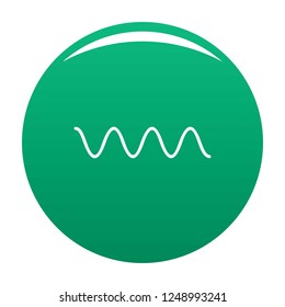 Equalizer electronic icon. Simple illustration of equalizer electronic vector icon for any design green