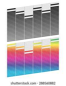 Equalizer (EQ) graphics. Black and white and gradient version.