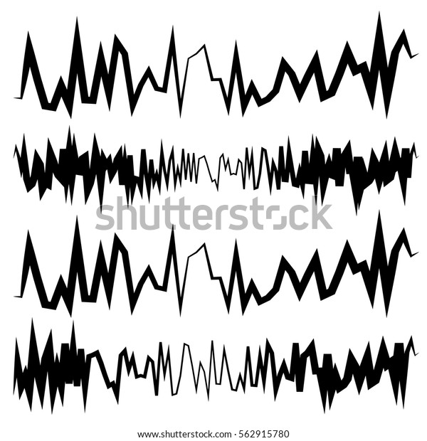 Equalizer Eq Equalizer Lines Zigzag Irregular Stock Vector (Royalty