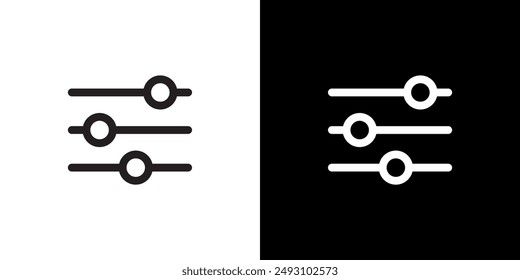 Equalizer, filter setting icon in generic style