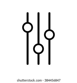 equalizer flat icon