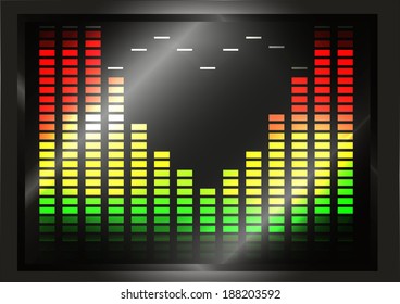Equalizer with heart shape