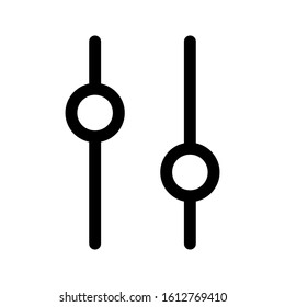 equalizer icon with 48 px and outline style. Suitable for UI designs, logos, applications and websites.