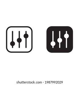equalizer icon for apps and web sites