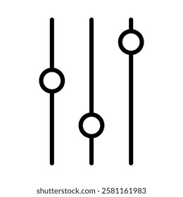 Equalizer icon Art design illustration