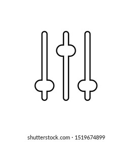 Equalizer icon. Audio sound symbol