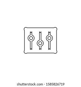 Equalizer icon. Audio sound symbol. Logo design element