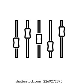 equalizer icon, audio vector, volume illustration