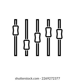 equalizer icon, audio vector, volume illustration
