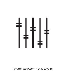 equalizer icon design template. Trendy style, vector eps 10