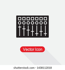 Equalizer Icon, DJ Equalizer Icon Vector Illustration Eps10