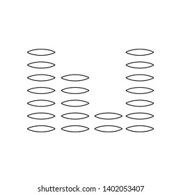 equalizer icon. Element of music instrument for mobile concept and web apps icon. Outline, thin line icon for website design and development, app development