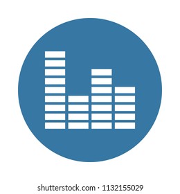 equalizer icon. Element of party icons for mobile concept and web apps. Badge style equalizer icon can be used for web and mobile apps