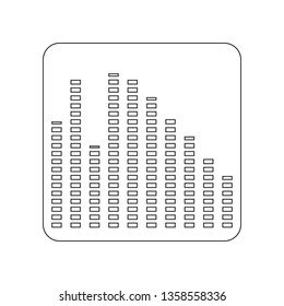 equalizer icon. Element of zoo for mobile concept and web apps icon. Outline, thin line icon for website design and development, app development