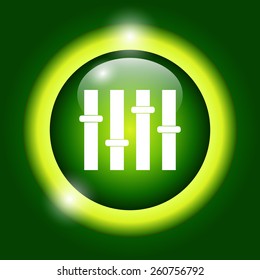 Equalizer icon. Flat design style modern vector illustration.