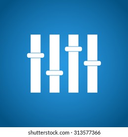 Equalizer icon. Flat design style modern vector illustration.