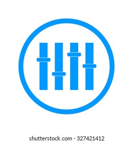 Equalizer icon. Flat design style modern vector illustration.