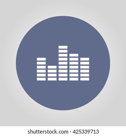 Equalizer icon. Flat design style modern vector illustration.