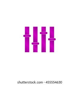 Equalizer icon. Flat design style modern vector illustration.