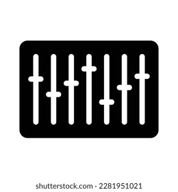 equalizer icon flat vector illustration logo clipart