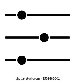 equalizer icon glyph vector design