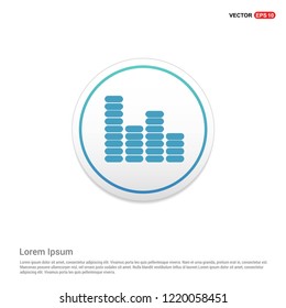 Equalizer icon Hexa White Background icon template - Free vector icon